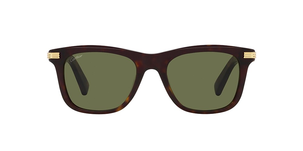 Cartier CT0396S 53 Green Tortoise Sunglasses Sunglass Hut