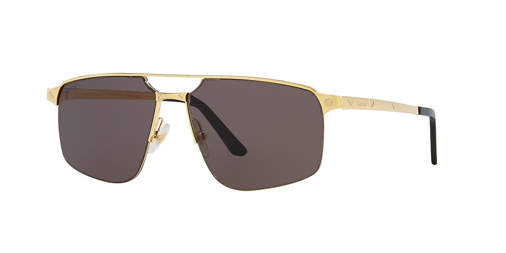 Cartier CT0385S 001 60 Grey Gold Sunglasses Sunglass Hut