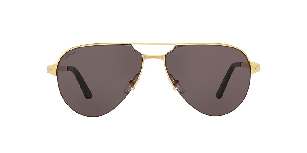 Cartier CT0386S 60 Grey Gold Sunglasses Sunglass Hut United