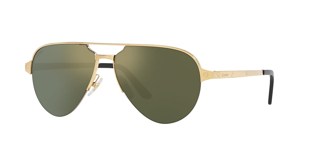 Cartier CT0386S 60 Bronze & Gold Sunglasses Sunglass Hut Australia