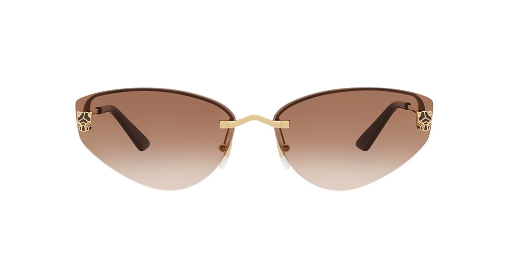 Cartier CT0431S 65 Brown Gold Sunglasses Sunglass Hut New Zealand