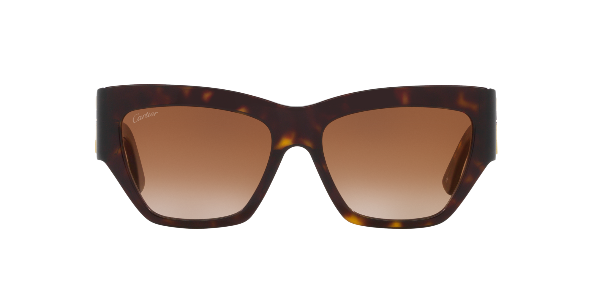 Shop Cartier Woman Sunglass Ct0435s In Brown