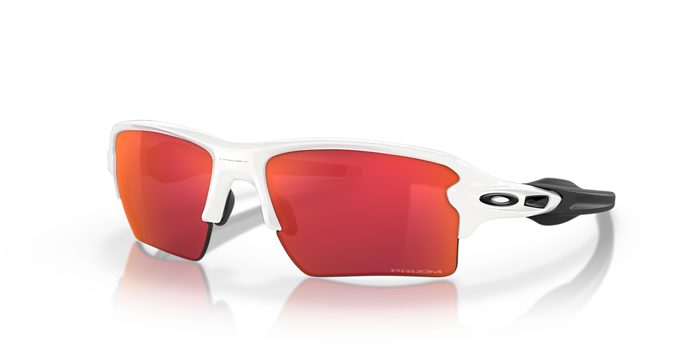 Oakley OO9188 Flak®  XL 59 Prizm Field & Polished White Sunglasses |  Sunglass Hut USA