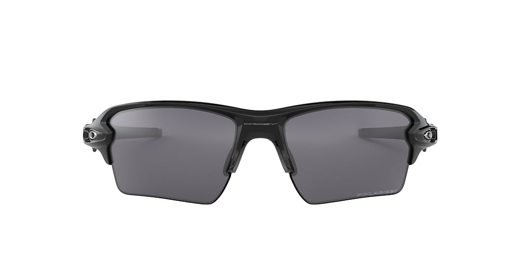 Oakley OO9188 Flak® 2.0 XL 59 Grey-Black & Black Polarized Sunglasses ...