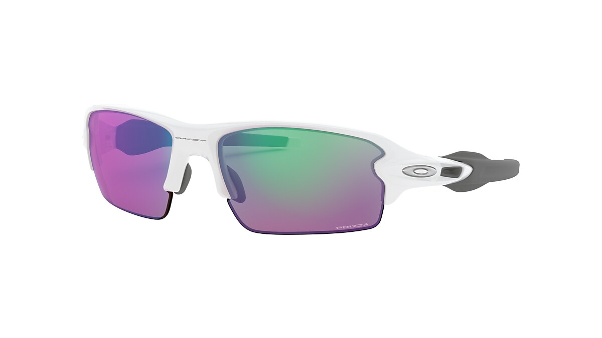 Oakley OO9271 Flak®  (Low Bridge Fit) 61 Prizm Golf & Polished White  Sunglasses | Sunglass Hut Canada