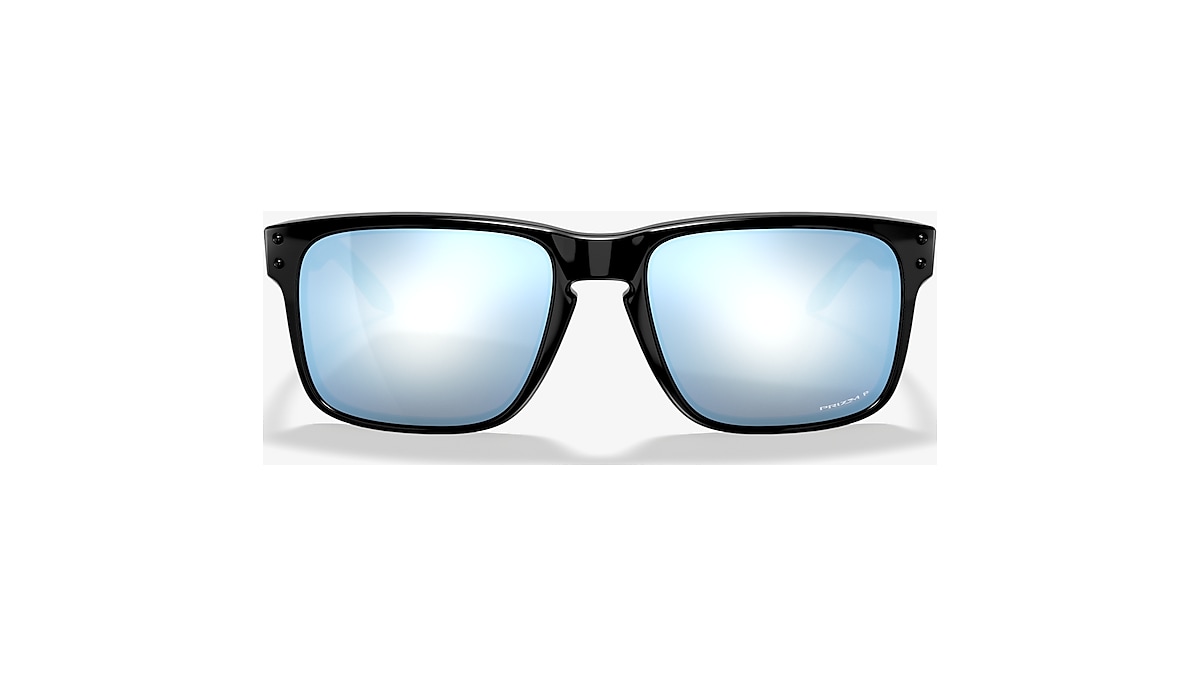 Oakley OO9102 Holbrook™ 57 Prizm Deep Water Polarized & Polished Black  Polarized Sunglasses | Sunglass Hut USA