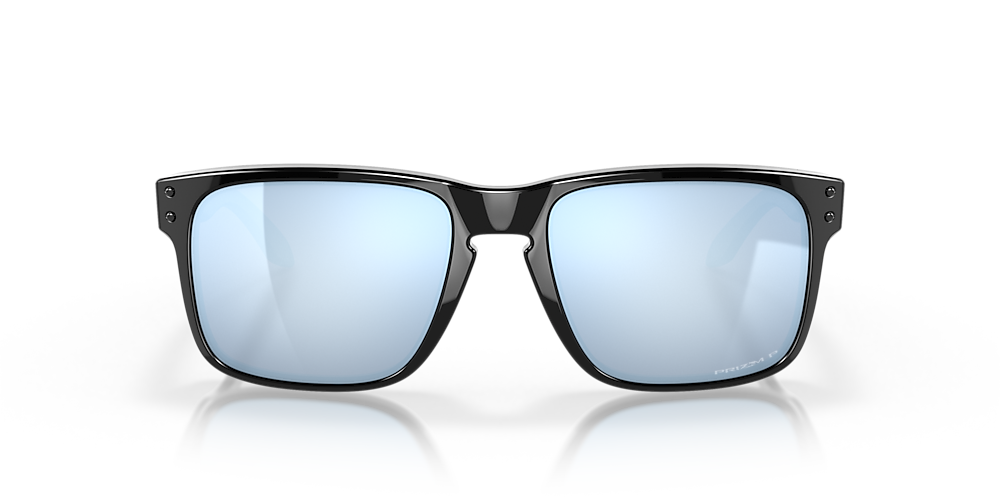 Holbrook™ (Low Bridge Fit) High Resolution Collection Prizm Sapphire  Lenses, Polished Black Frame Sunglasses