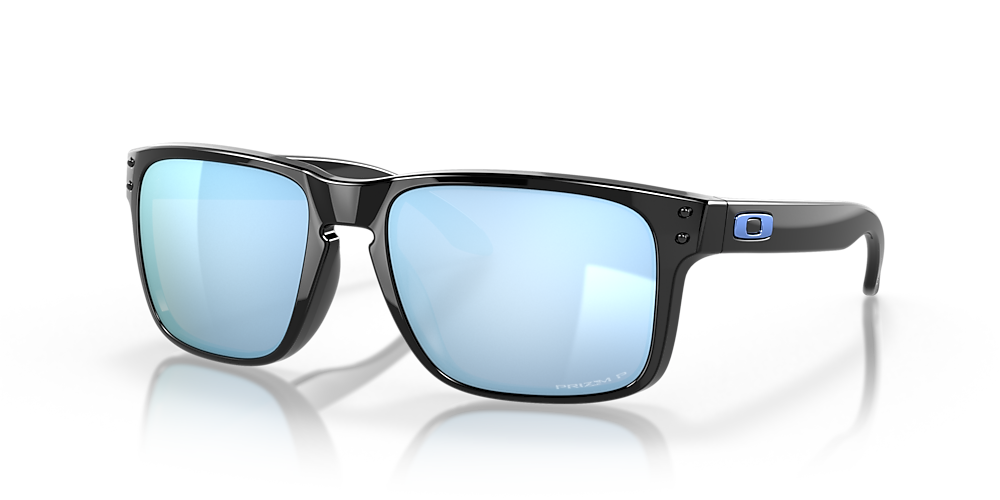 Oakley OO9102 Holbrook™ 57 Prizm Deep Water Polarized & Polished Black Polarized  Sunglasses | Sunglass Hut USA