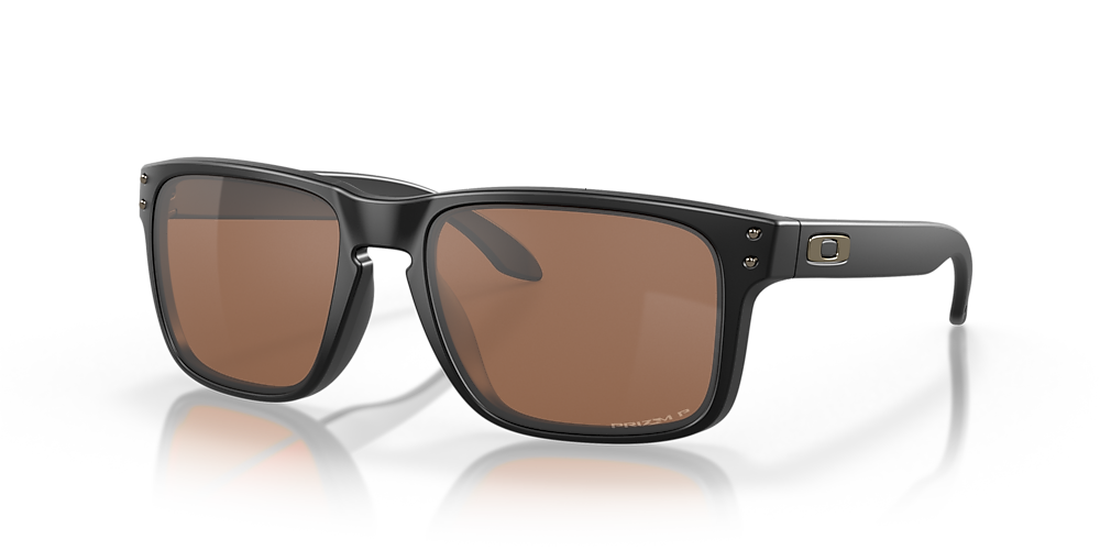 Oakley OO9102 Holbrook™ 57 Prizm Tungsten Polarized & Matte Black Polarized  Sunglasses | Sunglass Hut USA