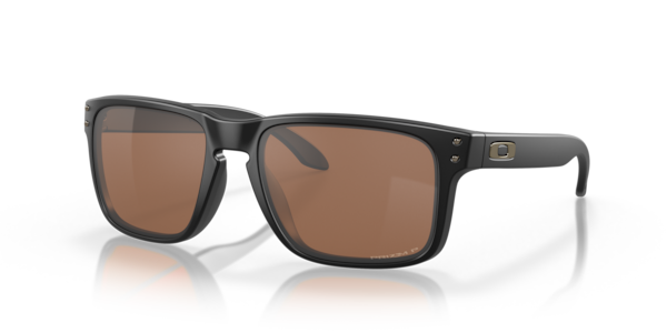 Óculos de sol Oakley Holbrook OO9102, formato quadrado, armação em o-matter preto fosco, lente prizm tungstênio polarizada