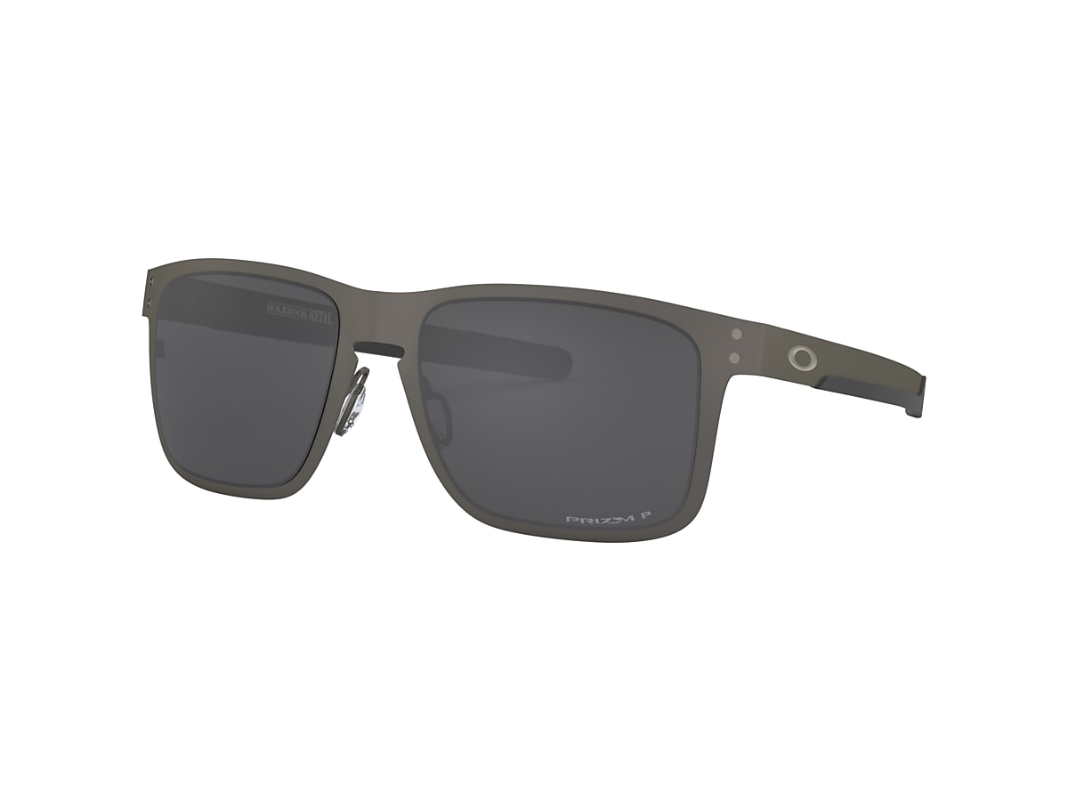 Oakley OO4123 Holbrook™ Metal 55 Prizm Black Polarized & Matte Gunmetal  Polarized Sunglasses | Sunglass Hut USA