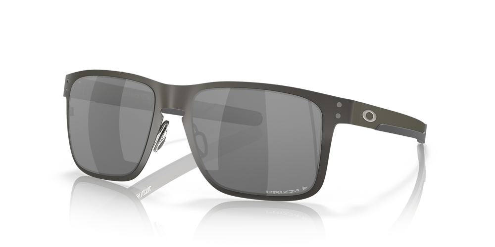 Oakley OO4123 Holbrook™ Metal 55 Prizm Black Polarized & Matte Gunmetal Polarized  Sunglasses