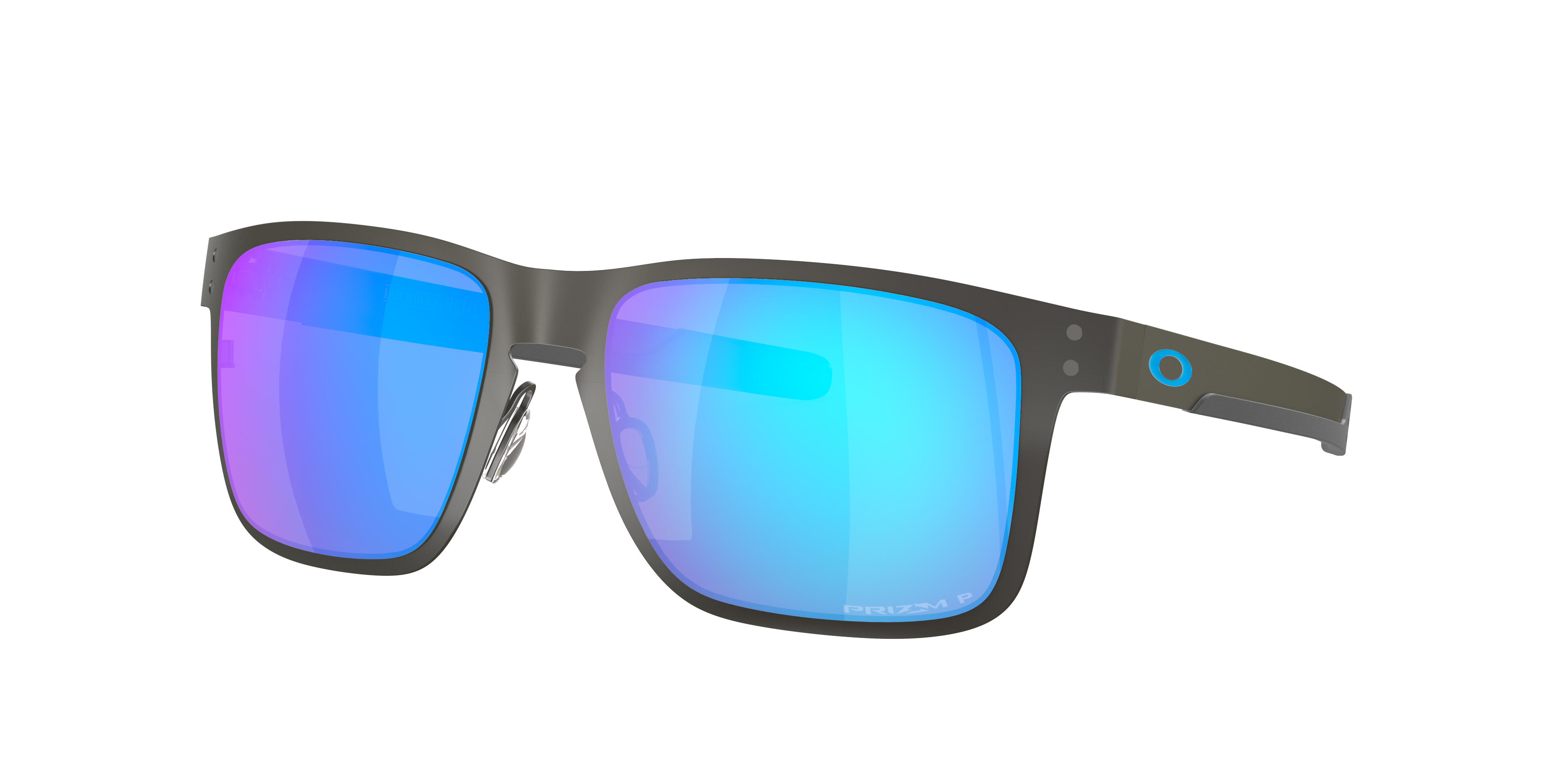 Holbrook™ Metal Prizm Sapphire Polarized Lenses, Matte Gunmetal Frame  Sunglasses