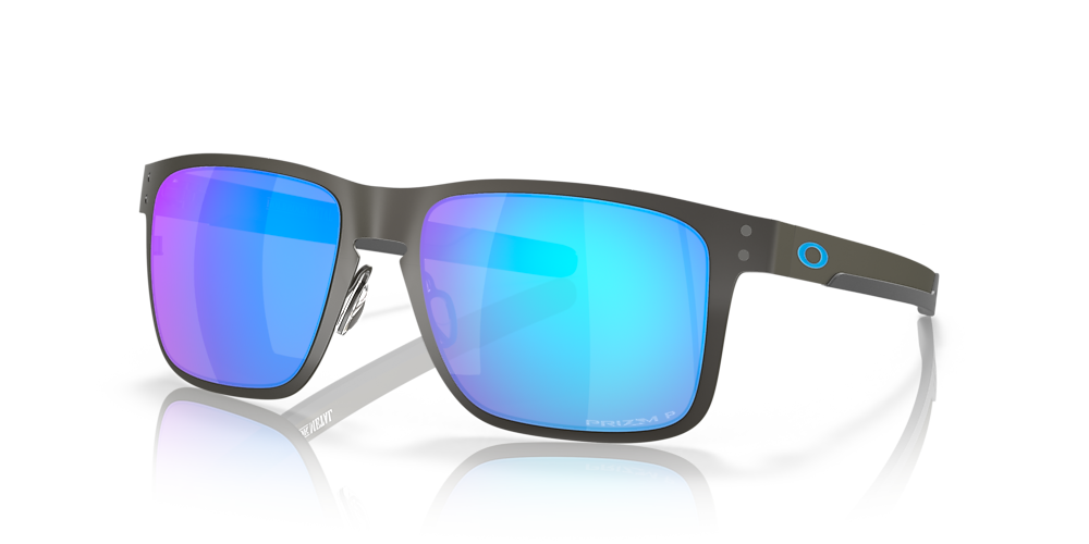 Oakley OO4123 Holbrook™ Metal 55 Prizm Sapphire Polarized u0026 Matte Gunmetal  Polarized Sunglasses | Sunglass Hut USA