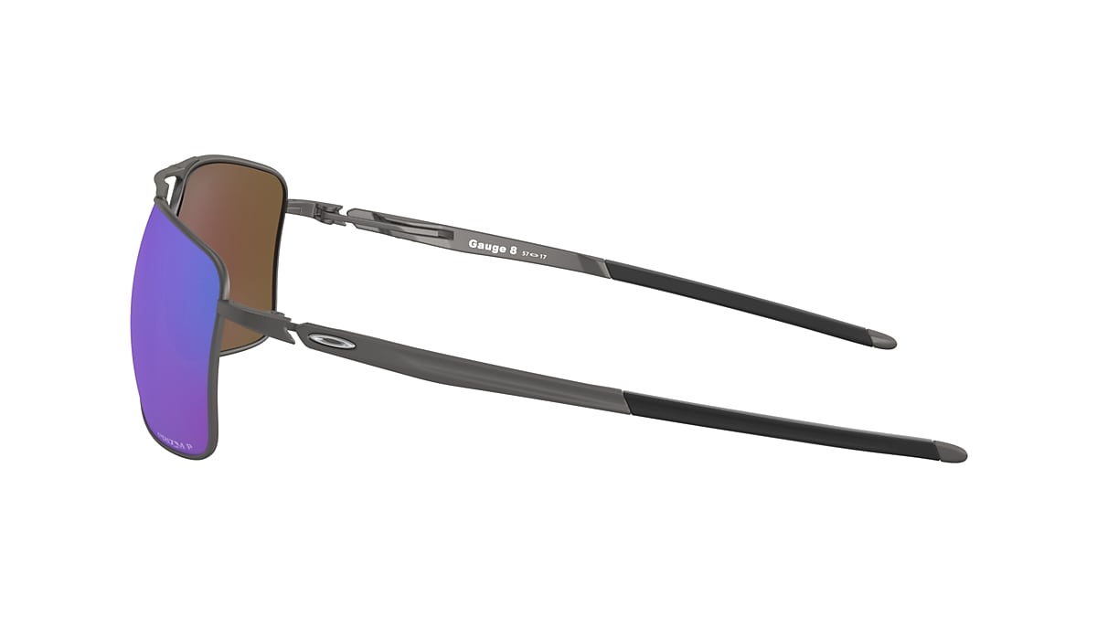Oakley OO4124 Gauge 8 62 Prizm Sapphire Polarized  Matte Gunmetal Polarized  Sunglasses | Sunglass Hut USA