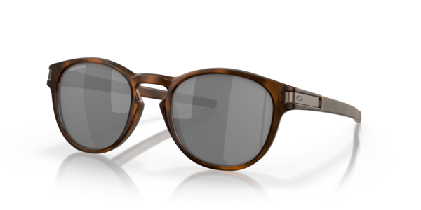 Óculos de sol Oakley Latch OO9265, formato retangular, armação em o-matter tartaruga marrom fosco, lente prizm preta