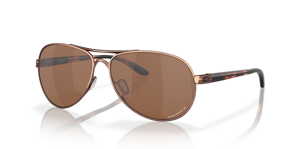 Oakley OO4079 Feedback 59 Prizm Tungsten Polarized u0026 Rose Gold Polarized  Sunglasses | Sunglass Hut USA