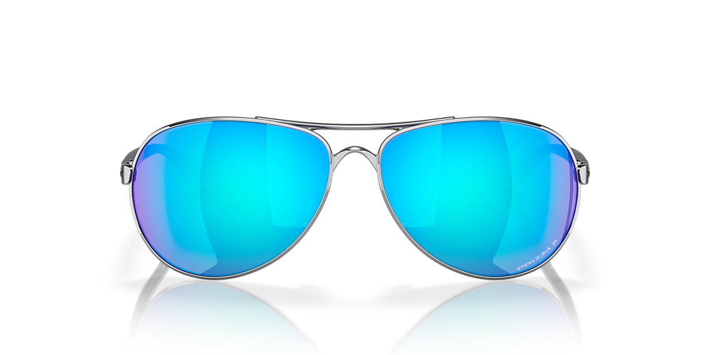 Oakley OO4079 Feedback 59 Prizm Sapphire Polarized & Polished Chrome  Polarized Sunglasses | Sunglass Hut USA