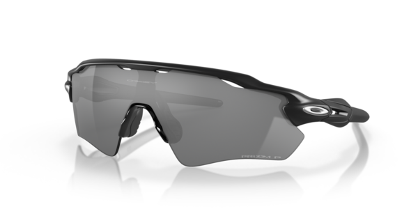 Óculos de sol Oakley Radar EV Path OO9208, formato máscara, armação em o-matter preto fosco, lente prizm preta polarizada