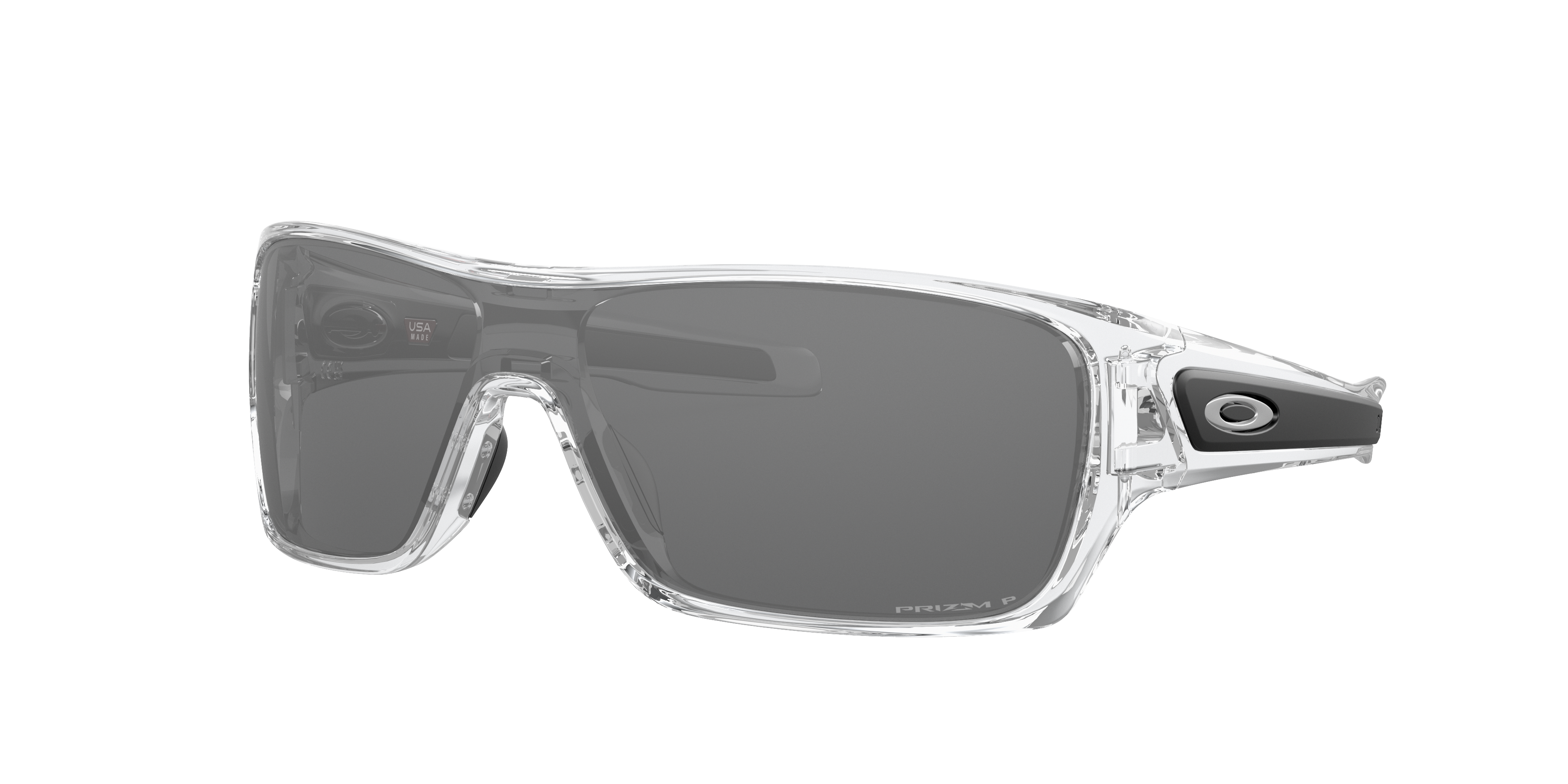 OAKLEY OO9307 Turbine Rotor Polished Clear - Men Sunglasses, Prizm Black  Polarized Lens