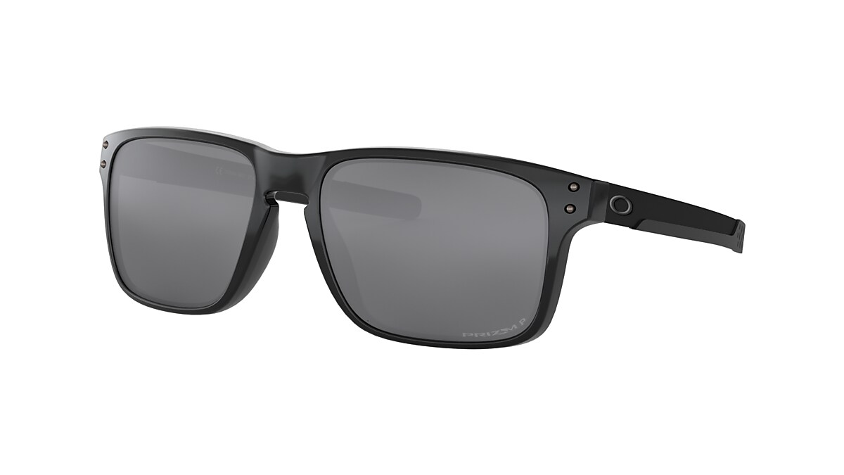  Oakley Men's OO9384 Holbrook Mix Rectangular Sunglasses,  Polished Black/Prizm Black Polarized, 57 mm : Clothing, Shoes & Jewelry