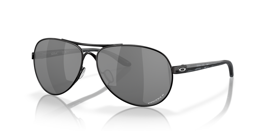 Oakley OO4079 Feedback 59 Prizm Black Polarized u0026 Polished Black Polarised  Sunglasses | Sunglass Hut New Zealand