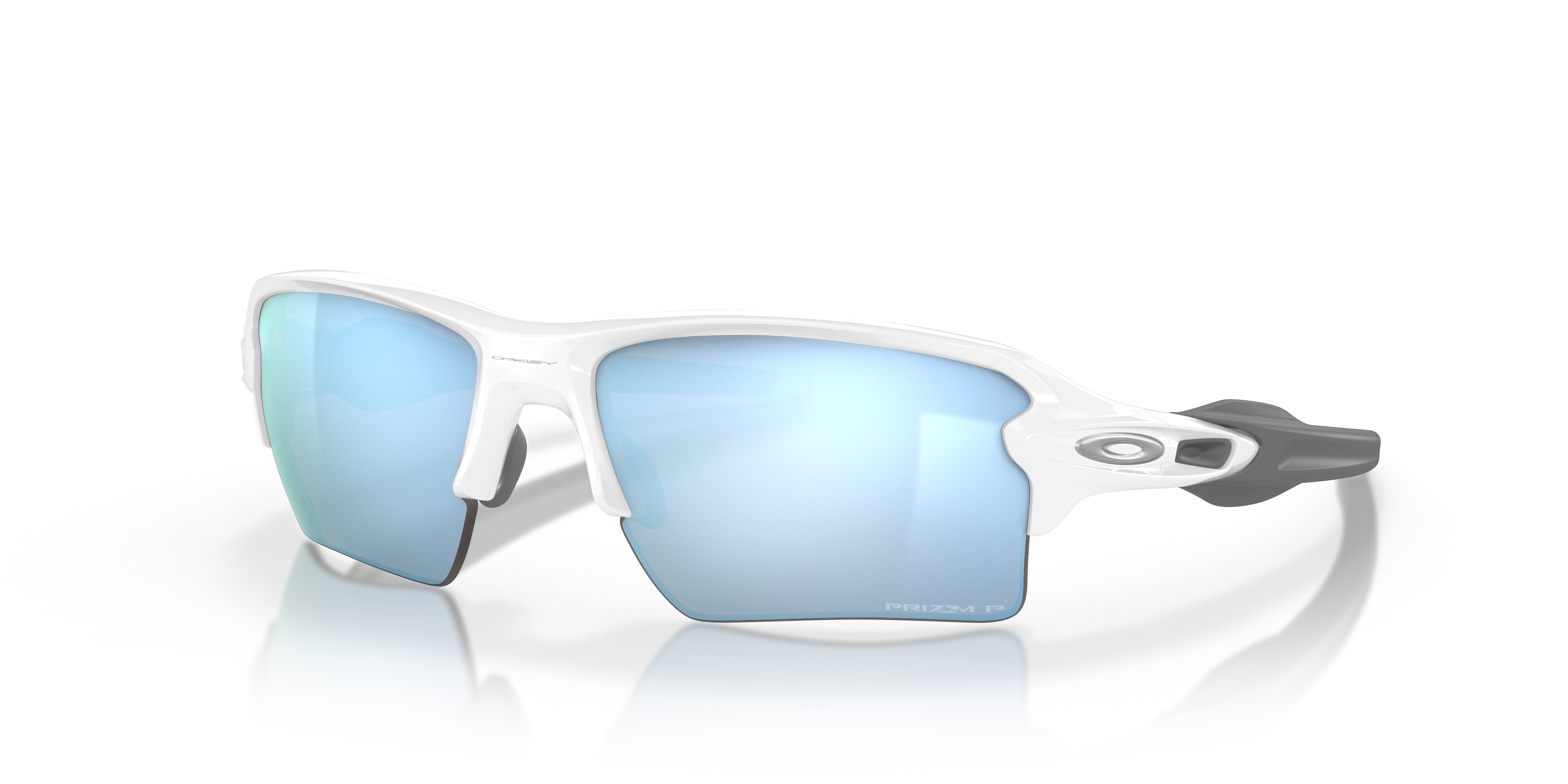 Oakley OO9188 Flak® 2.0 XL 59 Prizm Deep Water Polarized  Polished White  Polarized Sunglasses | Sunglass Hut USA