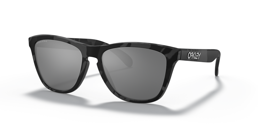OAKLEY OO9245 Frogskins (Low Bridge Fit) Black Camo Collection Black Camo -  Unisex Sunglasses, Prizm Black Lens