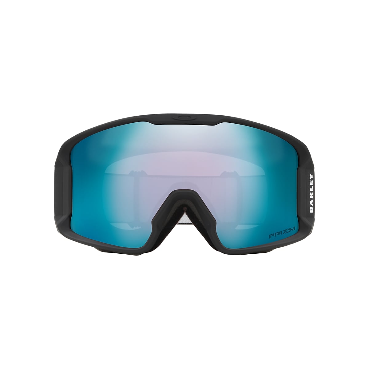 OAKLEY OO7093 Line Miner M Snow Goggles Matte Black - Unisex Sunglasses, Prizm Snow Sapphire Iridium Lens