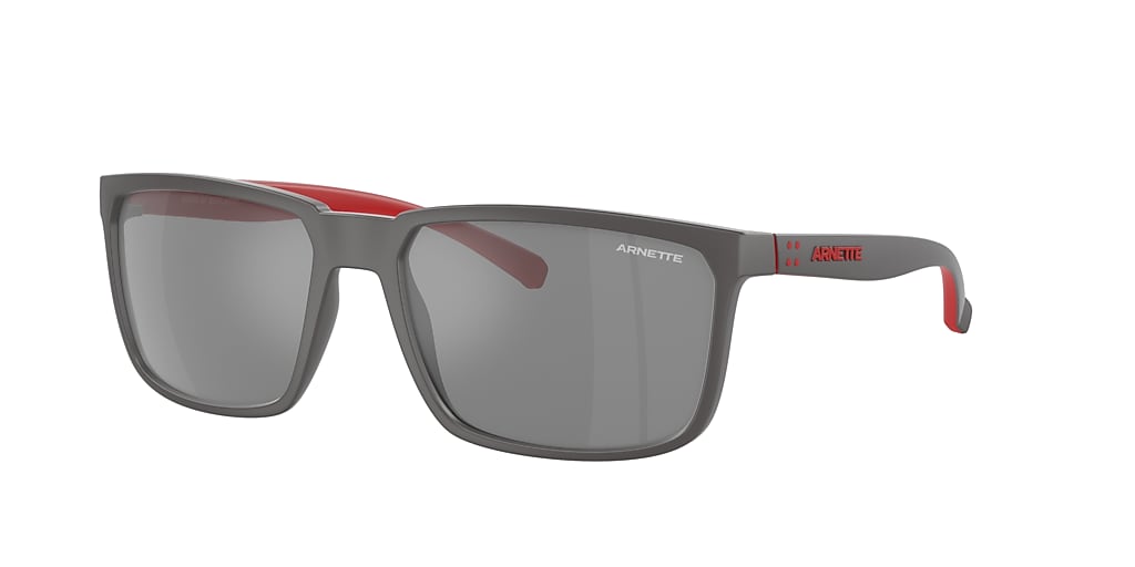 Arnette AN4251 Stripe 58 Grey Mirror Silver & Matte Grey Sunglasses ...