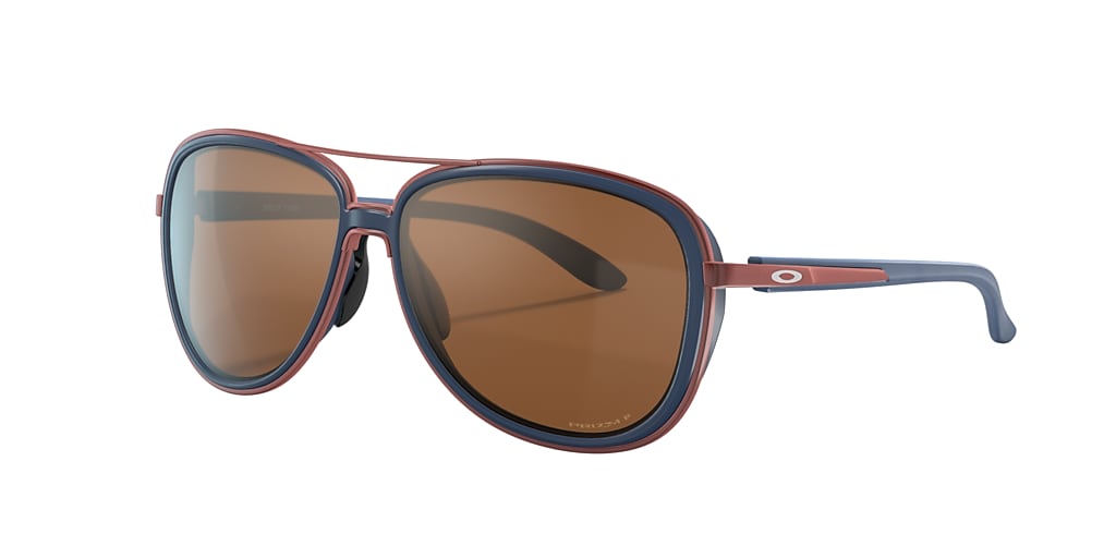 Oakley OO4129 Split Time Brown & Blue Polarised Sunglasses Sunglass