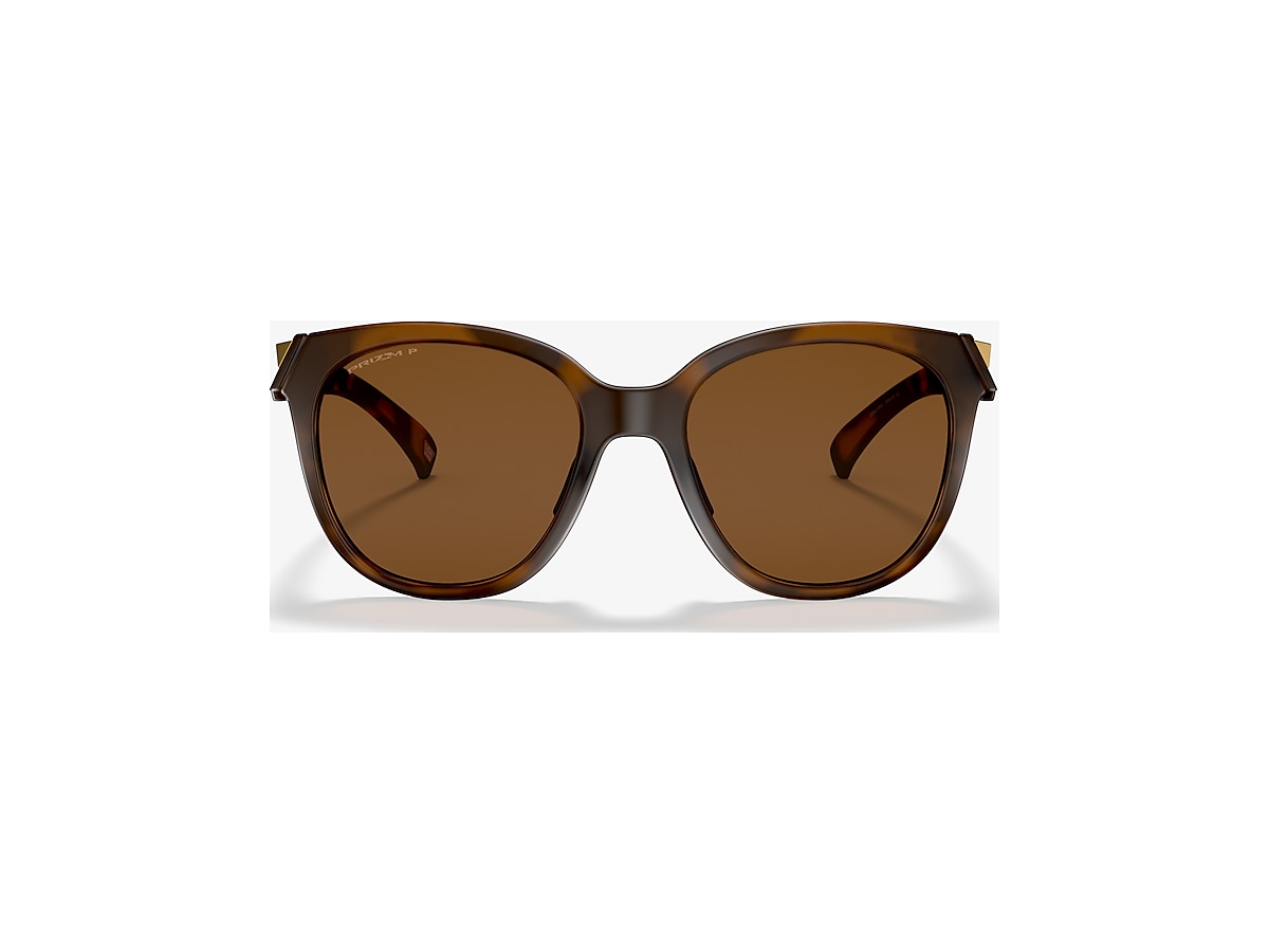 Oakley Low Key Polarized Sunglasses, Matte Brown Tortoise/Rose