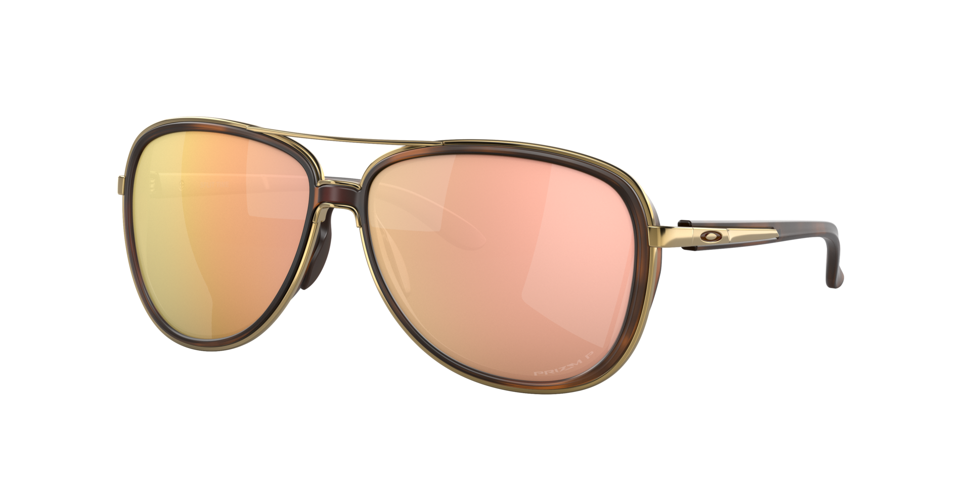 Oakley Woman Sunglass OO4129 Split Time - Frame color: Brown Tortoise, Lens color: Prizm Rose Gold Polarized
