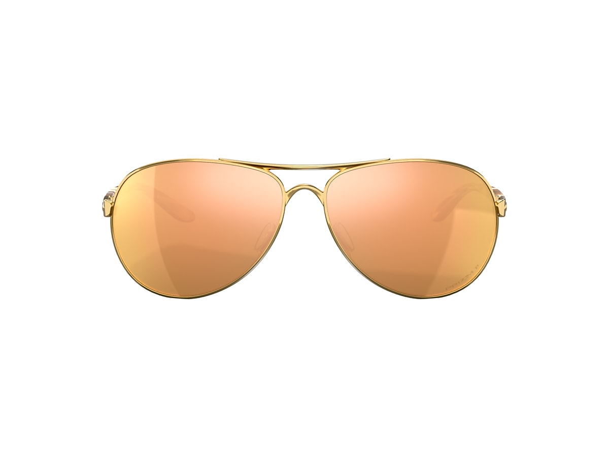 Oakley OO4079 Feedback 59 Prizm Rose Gold Polarized & Polished Gold  Polarized Sunglasses | Sunglass Hut USA