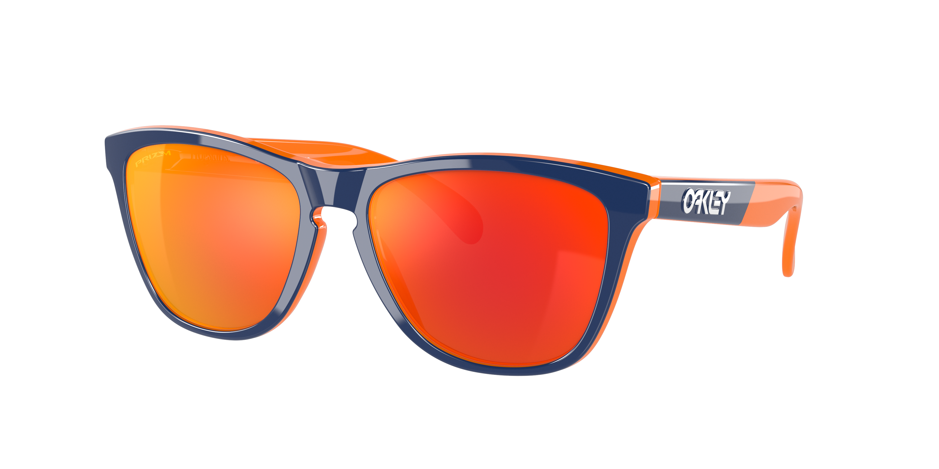 Oakley Unisex OO9013 Frogskins™ 50/50 Collection - Frame color: Orange Navy, Lens color: Prizm Ruby O_matter