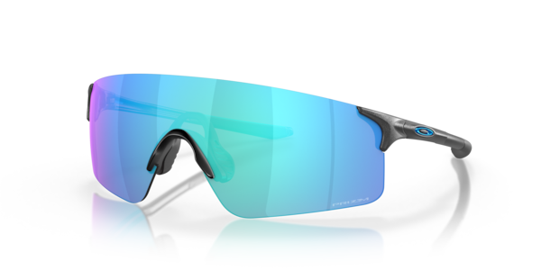 Óculos de sol Oakley EVZero Blades OO9454, formato máscara, armação em o-matter cor aço (steel), lente prizm safira