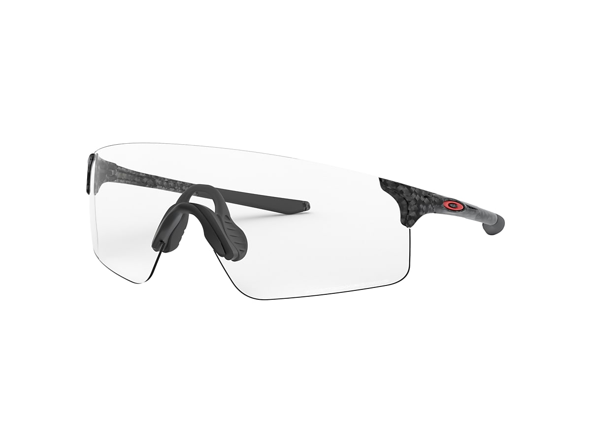 OAKLEY OO9454A EVZero Blades (Low Bridge Fit) Carbon Fiber - Unisex  Sunglasses, Clear to Black Iridium Photochromic Lens