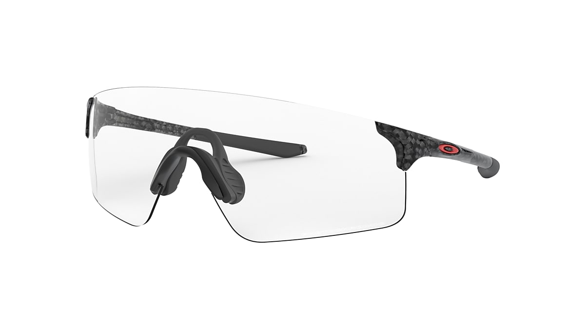 OAKLEY OO9454A EVZero Blades (Low Bridge Fit) Carbon Fiber - Unisex  Sunglasses, Clear to Black Iridium Photochromic Lens