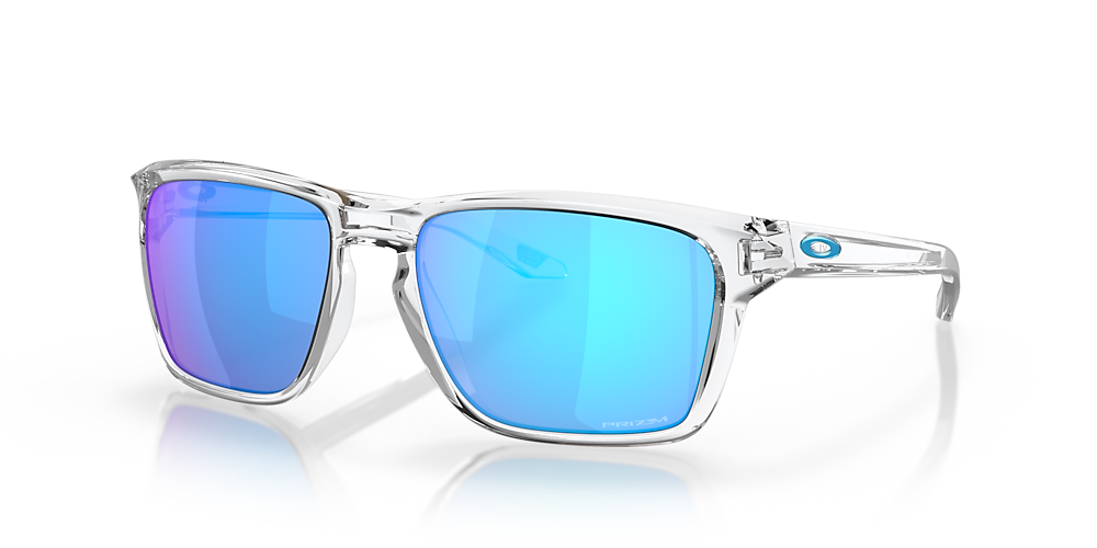 Oakley OO9448 Sylas 57 Prizm Sapphire & Polished Clear Sunglasses | Sunglass  Hut USA