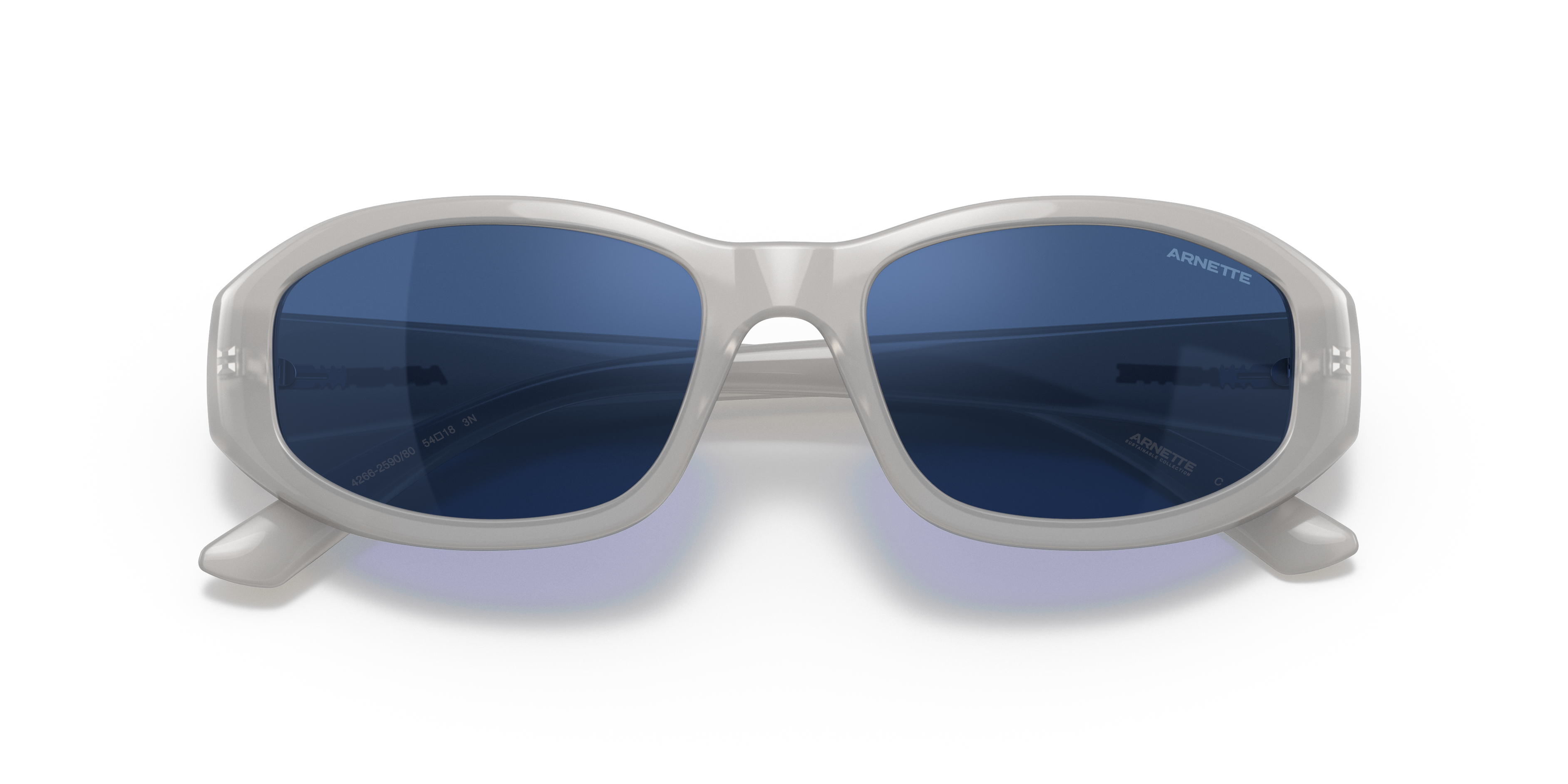Arnette AN4266 259080 54 mm Transparente Gris Azul para Hombre Gafas de sol 