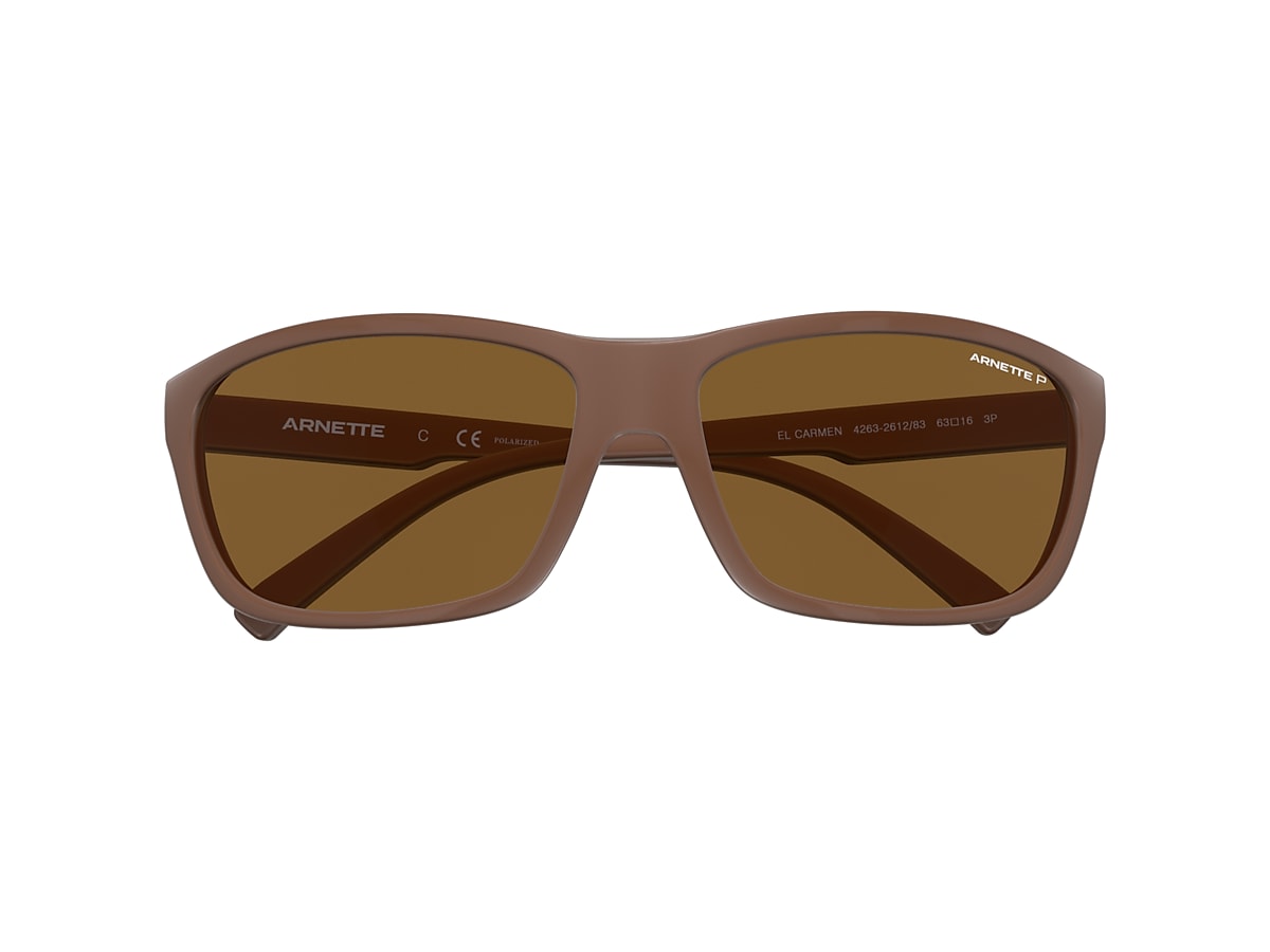 Arnette AN4263 EL CARMEN 63 Brown & Matte Brown Polarised Sunglasses |  Sunglass Hut Australia