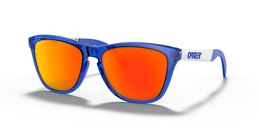 Oakley OO9428 Frogskins™ Mix 55 Prizm Ruby Polarized & Crystal Blue Polarized  Sunglasses