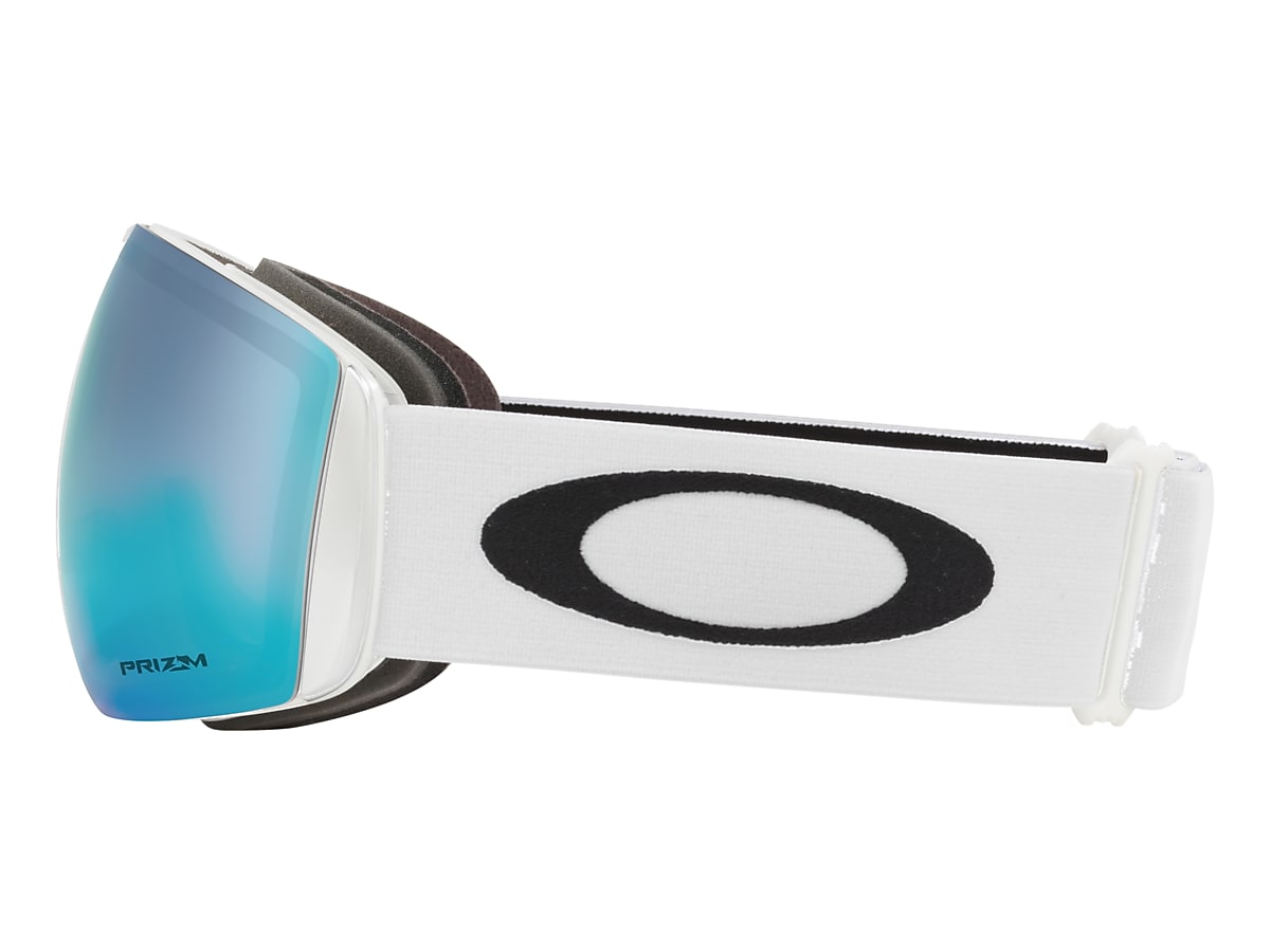Oakley OO7050 Flight Deck™ L Snow Goggles Prizm Snow Iridium & Matte White Sunglasses | Sunglass Hut USA