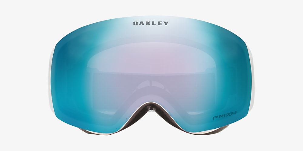 Oakley Flight Deck™ M Snow Goggles Prizm Snow Sapphire Iridium & Matte White Sunglasses | Sunglass Hut USA