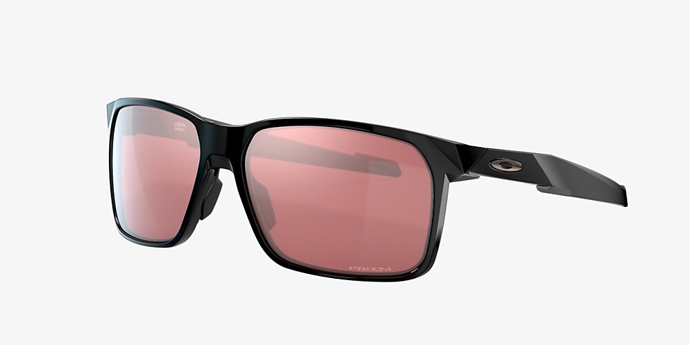 Oakley OO9460 Portal X 59 Prizm Dark Golf & Polished Black Sunglasses |  Sunglass Hut USA