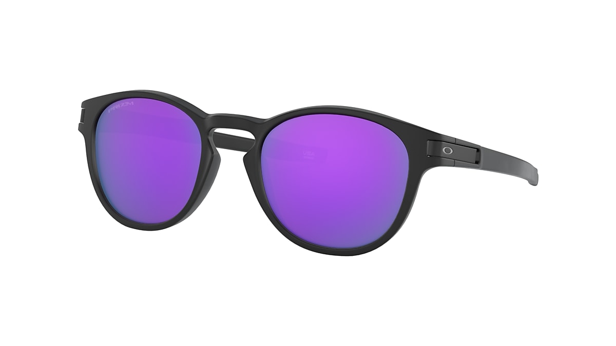 Oakley OO9265 Latch™ 53 Prizm Violet & Matte Black Sunglasses 