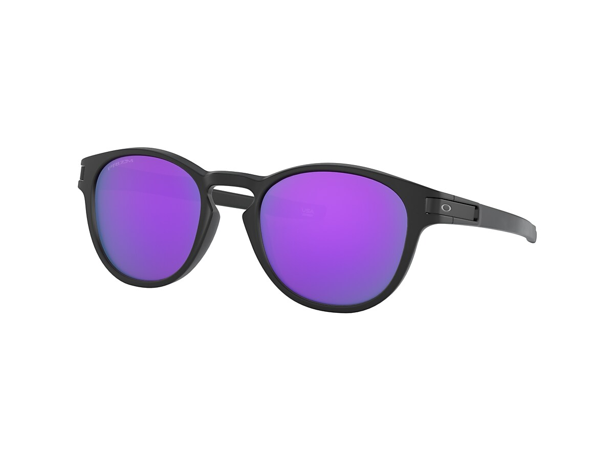 Oakley OO9265 Latch™ 53 Prizm Violet & Matte Black Sunglasses 