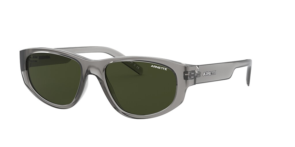 Arnette AN4269 Daemon 54 Dark Green & Shiny Transparent Grey Sunglasses ...
