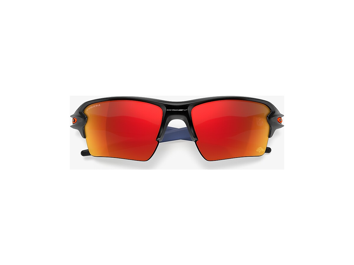 Oakley OO9188 Denver Broncos Flak®  XL 59 Prizm Ruby & Matte Black  Sunglasses | Sunglass Hut USA