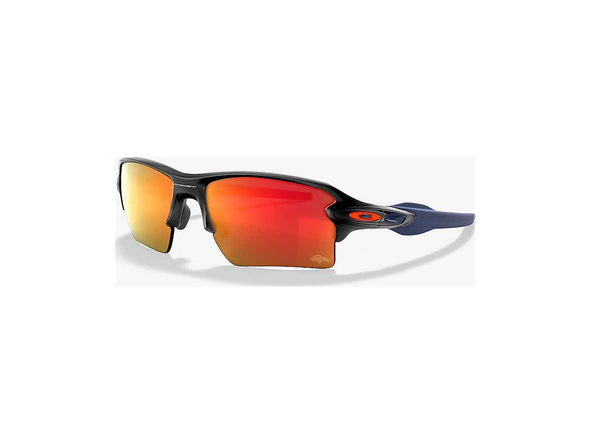 Oakley OO9188 Denver Broncos Flak®  XL 59 Prizm Ruby & Matte Black  Sunglasses | Sunglass Hut USA